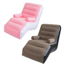 1PC Inflatable Recliner, Foldable Bedroom Living Room Lounge Chair, Indoor Sofa Recliner With Armrests, Outdoor Recliner - Multicolor - View 7