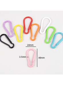 10pcs Hot-Selling Painted Gourd Alloy Carabiner Spring Quick Buckle DIY Keychain Backpack Clip Business Gift Jewelry Accessory - Alloy Gourd Buckle Carabiner - View 2