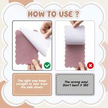 4/8 Sets Cloud Wave Edge Sticky Note Set, 8 Macaron Colors, Cute Aesthetic Memo Pad, Writable Tear-Off Adhesive Notes, Suitable For Study, Office, Planning, To-Do List, Labeling, Scrapbooking And Desktop Organization, High Practicality Stationery Set - 4*6in - View 4