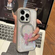 [24h Versand aus DE/FR/ES] Apple 17 16 15 22 23 24 25 Galaxy Handyhülle: Stern mit Schleife Handyhülle, kompatibel mit kabellosem Laden, weich im Griff, magnetische Hülle, geeignet für iPhone 17 Pro Max/17 Air/16/15/14 PLUS/13/12/11, Galaxy A56/A55/A54/A36/A35/A26/A25/A16/A15/A06/S25 Ultra/S24 FE/S23 PLUS/S22. Schleife Weihnachtsgeschenk Handyhülle stoßfester Schutz - A - Übersicht 6