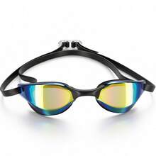 Colorful Swimming Goggles Unisex Adult High Definition Waterproof Anti-Fog Swimming Gear Outdoor Swimming Goggles - YL100 [Electroplated Small Frame] - View 9