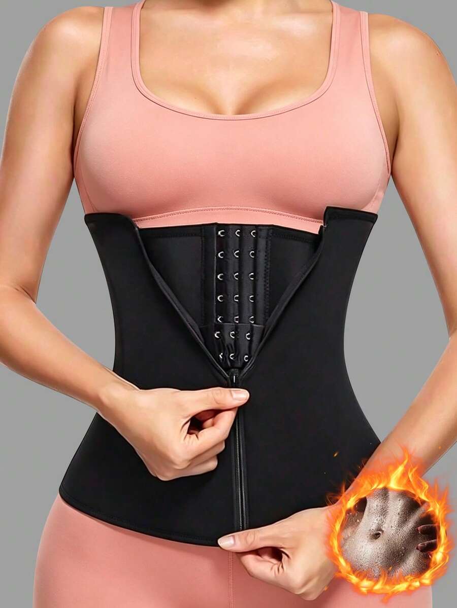1pc Women's Sports Waist Belt, Women's Waist Training Belt, Abdominal And Waist Cincher, Abdominal Support Belt, Abdominal Training Yoga Running Waist Belt - Black - View 1