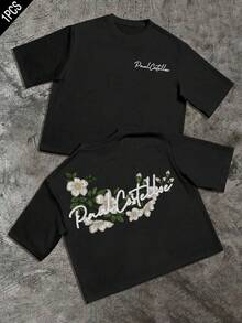 Men T-Shirts - 黑色 - 查看 3