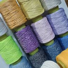 Benang Rajut Buatan Tangan DIY 3mm 150g Poliester Warna Polos - Beraneka warna - View 8