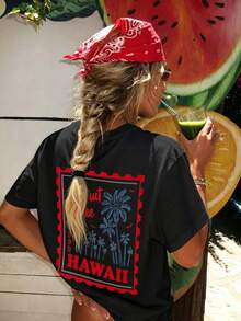 Women T-Shirts - 黑色 2 - 查看 1