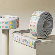Baby Anti-Collision Strip, Table Corner Protector, 2 Meters Long, Cartoon Design, Furniture Corner Protection Sticker, Anti-Collision Product - Pink 1roll - View 5