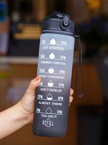 1pc 32oz Leak-Proof Sports Water Bottle - Colorful, Portable & Durable, Suitable For Running, Fitness, Cycling And Hiking - PVC-Free PC Material - Perfect Holiday Gift (Random Spout Style) - Multicolor - View 12