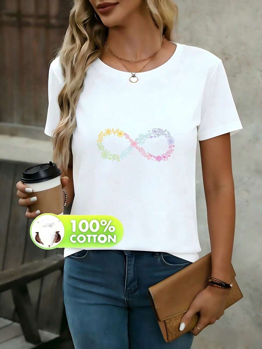 Women T-Shirts - 白色 - 查看 1