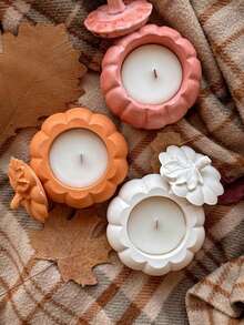 A Set Of Pumpkin-Shaped Storage Container With Leaves Silicone Mold, DIY Creative Pumpkin Candle Vessels Plaster Mould, Epoxy Resin Mold For Holiday Home Decor & Gifts Ornament, Handicrafts Casting Molds, Autumn Halloween Decoration Gypsum Mold - 01-straight-eared Rabbit Tray Silicone Mold - View 5