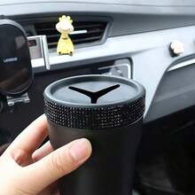 Rhinestone Car Coin Holder, Luxury Design, Practical Coin Storage, Place In Car, Dual-Purpose, Create Elegant Car Interior - Car Diamond-encrusted Coin Box - View 7
