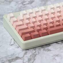 132顆腮紅側印鍵帽，PBT材質，Cherry高度，漸層鍵帽，兼容Cherry/Gateron MX軸，高品質耐磨不褪色不油膩，適合禮品與個人使用 - 查看 4