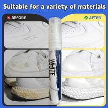 White Shoe Whitening & Blackening Pen; Shoe Upper & Edge Repair & Refurbishment; Scratch Coverage. - Solid State - View 4