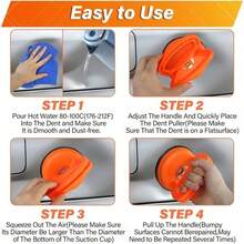Car Dent Puller, Car Dent Repair Puller, Car Dent Repair Kit Handle Lifter, Powerful Car Dent Repairer, Suction Cup Dent Repairer And Paintless Dent Repair Kit, Suitable For Car Body Dents, Glass And Tiles, Men's Tools - A - View 5