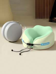 1/2 piezas Almohada de cuello en forma de U de espuma de memoria, múltiples opciones, almohada portátil para siestas de viaje, almohada de cuello de rebote lento, esencial para siestas en la oficina, almohada de soporte de cuello para viajes en avión, desmontable y lavable a máquina, con bolsa de almacenamiento, soporte de cuello, almohada de viaje con soporte de rebote lento - Multicolor - Ver 24