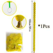 2pcs Artificial Marigold Flower Garland With Gold Bells, 59 Inch Hanging Rope, Suitable For Diwali, Wedding And Festival Decoration, Long Hanging Rope, Suitable For Day Of The Dead, Altar, Halloween And Mexican Style Decoration - Marigold - View 14