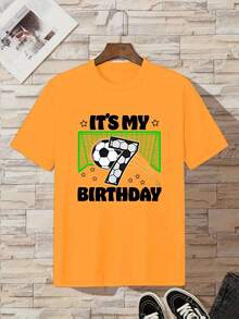 Short-Sleeved T-Shirt For Boys - Orange - View 1