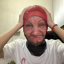 Scary Humorous Little Red Riding Hood Old Lady Mask | Cosplay Headpiece, Breathable And Comfortable, Fits Face Closely, Suitable For Various Occasions, Realistic Pattern, Easy To Wear, Applicable For Halloween Cosplay Party Prop - View 10