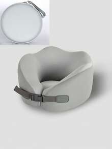 1/2 piezas Almohada de cuello en forma de U de espuma de memoria, múltiples opciones, almohada portátil para siestas de viaje, almohada de cuello de rebote lento, esencial para siestas en la oficina, almohada de soporte de cuello para viajes en avión, desmontable y lavable a máquina, con bolsa de almacenamiento, soporte de cuello, almohada de viaje con soporte de rebote lento - Multicolor - Ver 21