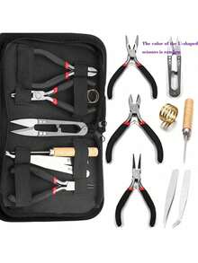 1/3/8pcs Jewelry Making Tools, Jewelry Pliers, Jump Ring Opener, Awl, Ruler, Ring Mandrel, Tweezers, For Jewelry Repair And Jewelry Making, Optional - G4 - View 1