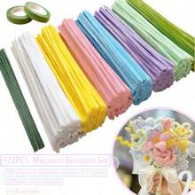 80/200/303/502/722pcs Pipe Cleaners, 8mm Thick Fluffy DIY Twistable Stems, Can Make Flowers, Ornaments, Cute Crafts, Suitable For School, Home Decor, DIY Fuzzy Sticks - Multicolor - View 15