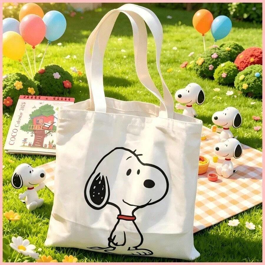 1pc Snoopy Waterproof Makeup Bag Travel Cosmetic Organizer Back To School/Birthday/Holiday Gift - View 1