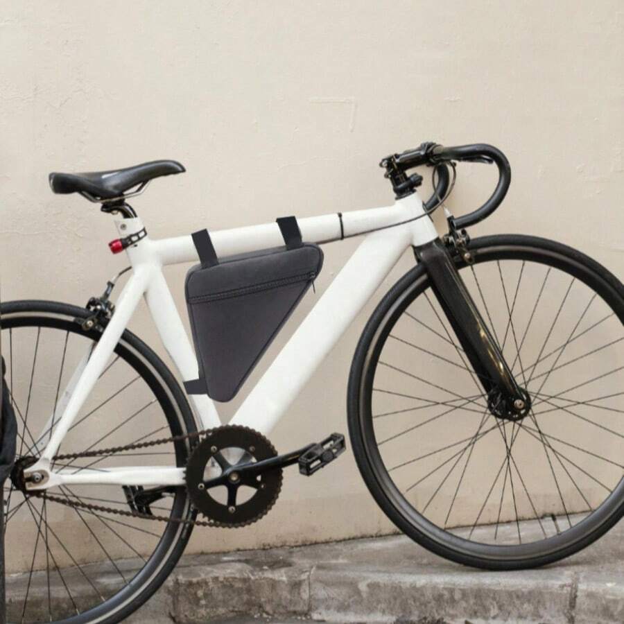 1pc Bicycle Triangle Bag, Top Tube Bag, Front Crossbar Bag, Durable Cycling Gear - Multicolor - View 1
