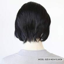 ZigZag Hair Ultra Short Bob Synthetic Lace Front Wig - Silver Bob Wig - 6 Inch Ultra Short Hair, Heat Resistant Fiber Glue-Free Wig, Suitable For Festivals And Daily Wear, Halloween - Multicolor - View 6