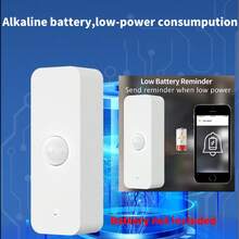 Sensor de movimiento PIR inteligente WiFi para control remoto por APP de hogar inteligente, enlace inteligente, protección de , compatible con Tuya Smart Life y Alexa - Ver 6