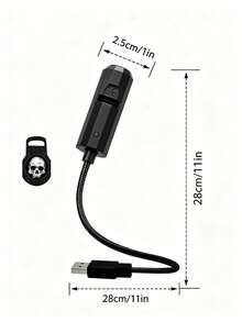 萬聖節恐怖季節骷髏投影燈 USB供電氛圍燈,適用於萬聖節裝飾、派對與節日房間 - 骷髏頭 - 查看 11