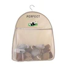 1pc Panda Theme Nylon Hanging Storage Bag, For Underwear And Socks, Breathable Mesh, Can Be Hung On Wall Or Door, Multi-Compartment Design, Suitable For Bedroom, Bathroom And Kitchen, Portable Wardrobe,Bedroom Room Decor,Back To School - Multicolor - View 3