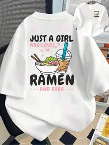 Plus Size T-Shirts - 白色 - 查看 2