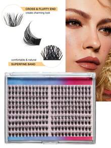 240pcs Kit Bulu Mata Panjang Kapasitas Besar, Set Bulu Mata Panjang 10-16mm, Bulu Mata Palsu Lembut dan Ringan, Digunakan untuk Ekstensi Bulu Mata dan Alat Aplikasi Bulu Mata, Cocok untuk Acara Keluarga, Pernikahan, Perjalanan, dan Acara Musim Semi. - Putih - View 6