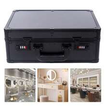 Stall Barber Box Multi-Functional Hair Stylist Barbershop Storage Box Professional Hair Toolbox The Same Box - Black - View 7