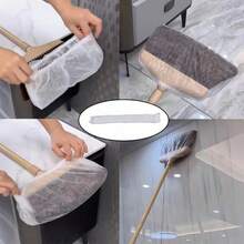 1/50/100 Pieces Of Disposable Broom Cloths, Suitable For Household Cleaning - Featuring Static Adsorption And Dust Prevention Functions - Can Be Freely Stretched Without Worrying About Deformation - Compatible With Various Sizes Of Brooms - A - View 10