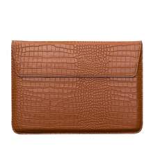 EIGIIS 1pc Crocodile Embossed PU Leather Flip Cover Case For 11/13/15 Inch And Laptop, Fashionable Multifunctional Business Bag - View 10