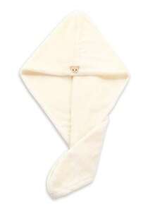 1-3pcs Solid Color High Density Dry Hair Cap, Home Bathroom Ultra-Fine Fiber Thickened Absorbent Hair Towel - White - View 6