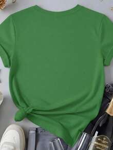Camiseta Blusa Copa Brasil Feminina Girassol e Borboletas do Brasil Estilosa 2026 100% Algodão Promoção - Verde Bandeira - Visão 3