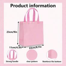 6/12/18/24PCS Macaron Color Non-Woven Gift Bags, Available In A Variety Of Solid Colors, Suitable For Birthday Parties, Weddings, Candy Bags, Holiday Shopping Packaging Bags, Thick And Durable Square Bottom Tote Bags - View 4