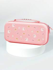 1 pieza Funda protectora con patrón de conejo y oso de leche de fresa de dibujos animados para Switch, accesorio de consola de juegos Switch 2 (2025) con carcasa de base, compatible con Switch 2 (2025) / Switch OLED, accesorio de juego de segunda generación Switch 2, funda protectora, blanco/rosa, bolsa de almacenamiento de consola de juegos, el mejor regalo para jugadores de SWITCH - Multicolor - Ver 16