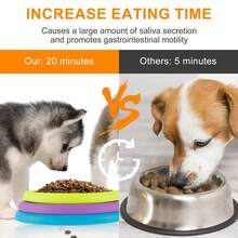 3 Layer Maze Slow Feeder Dog Bowl, Interactive Puzzle Feeding Tray To Slow Down Eating Prevent Bloating & Obesity - 300ml - View 3