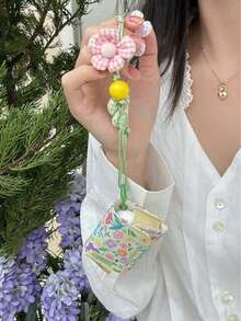 Ins Style Colorful Oil Painting Floral Design Protective Case Compatible With Apple 4/2/3/Pro 2/5 Wireless Bluetooth Earphones, Leather Soft Shell, Anti-Drop, For Women - Dark Green - View 5