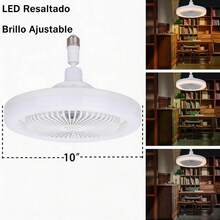 Mini Ceiling Fan With E27 Light & Remote Control, 10'', 3 Speeds, Dimmable LED Light, 360° Adjustable Angle, Timer Function, For Home, Bedroom, Living Room, Kitchen, Dining Room, Office, Study - 1 - View 5