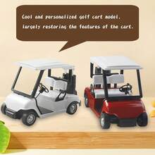 1pc Golf Mini Cart Model Zinc Alloy Plastic Car Super Forward Performance Fashion Toy Car Ornament Decoration - Multicolor - View 3