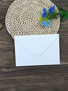 10pcs/20pcs/40pcs Minimalist B6 White Western Style Blank Envelopes With Adhesive, Suitable For Greeting Cards, Card Storage, Letters, Invitations And Other Occasions - Rectangle - View 8