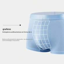 [Success 2026] 4 Pcs Boxer Shorts Ice Silk Underwear For Men Breathable Male Briefs Sexy Thin Panties U-Shaped Convex Lingerie Wholesale Lots L-6XL - 杏色 - 查看 5