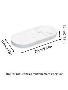 Juego de Bandejas de Silicona - 1/2 Piezas (11.8" & 9.8") Bandeja de Tocador Grande Resistente a Roturas y al Calor con Diseño de Mármol Blanco para Encimera de Baño, Encimera de Cocina, Inodoro, Dormitorio, para Jabón, Perfume, Etc. - multicolor - Ver 6