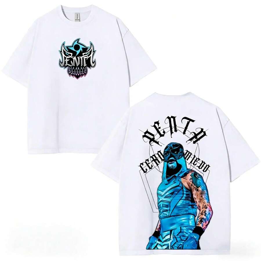 Men's T-Shirt With Classic Video Game Character Design, Casual And Modern Style, Perfect For Gamers. - 酒紅色 - 查看 1