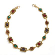 Retro Antique Gold Multicolor Rhinestone Trouser Chain Y2K Punk Rock Jeans Pocket Waist Accessory Unisex Beach Palace Marble Pattern Shiny Spring Summer Autumn Winter - Multicolor - View 5