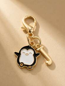 Customizable Cute Penguin Keychain, Fashionable & Versatile, Adorable For Daily Use, Penguin Key Chain Gift For Girls - Lobster With Penguin - View 8