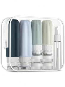 Travel Toiletry Bottles, Silicone Toiletry Containers, Leak-Proof Refillable Liquid Shampoo And Conditioner Travel Essential Toiletries - Multicolor - View 13
